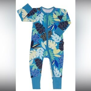 🫐3/$30 Bonds Blue and Green Footies One Piece